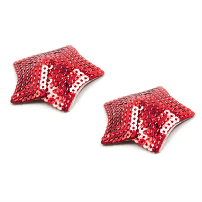 Sequin de silicona reutilizable adhesivo de cubierta de pezones Pastias sujetador con estrella Tassel Pastias de cubierta de pezones