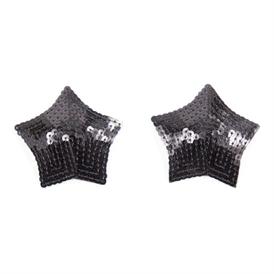 Sequin de silicona reutilizable adhesivo de cubierta de pezones Pastias sujetador con estrella Tassel Pastias de cubierta de pezones