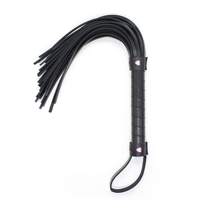 SM Cuero Negro Sexo Látigo Mano Paddle Restrainment Esclavitud Sexo Juego de Roles Para Pareja