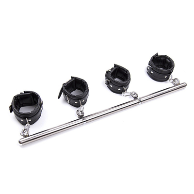 Bar de muñeca de tobillo Restrainamiento de esclavitud con cuello Collar fetiche SM piernas esposas esposas bar de extensión