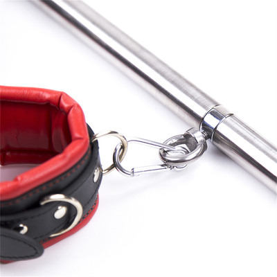 Bar de muñeca de tobillo Restrainamiento de esclavitud con cuello Collar fetiche SM piernas esposas esposas bar de extensión
