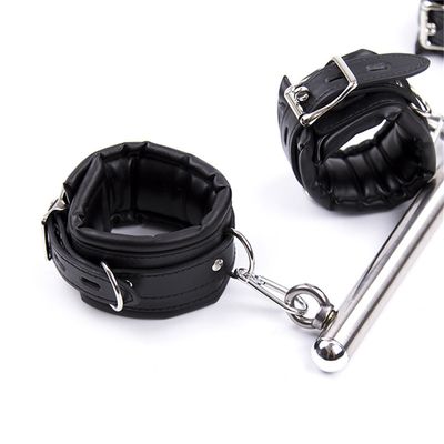 Bar de muñeca de tobillo Restrainamiento de esclavitud con cuello Collar fetiche SM piernas esposas esposas bar de extensión