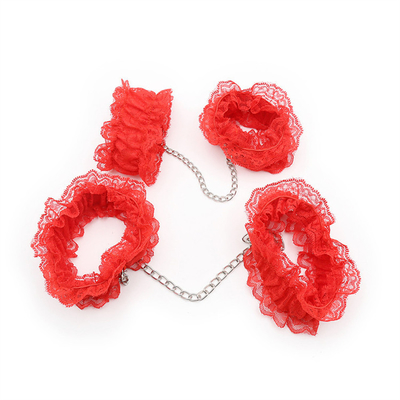 6 Pcs Entrenamiento de liberación SM Productos de encaje Esposas Calcetín Calcetín Pechuga Pegatina Sexo Juegos de esclavitud femenina Retenciones Bsdm