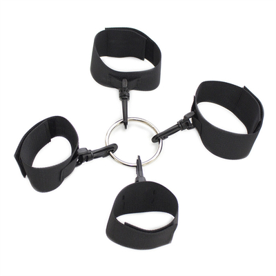 Los sujetadores de cama de tejido de color negro para esclavitud SM