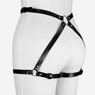 Sexy Punk Leather Garter cinturón ajustable cinturón de cintura cuerpo sexo piernas arnés BDSM femenino