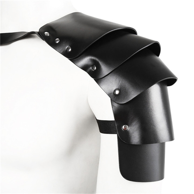 Arnés de cosplay de cuero de PU para hombres, cinturón de hombro de guerrero vikingo, traje de cosplay de caballero, accesorios renacentistas, gótico