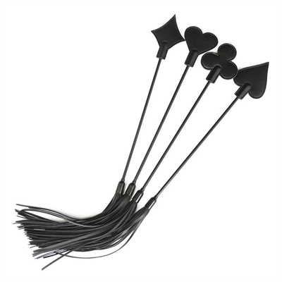 Pu Leather Bondage Tickler Whip Paddle Flogger Adultos Sexo Juego de Roles Leather Whip