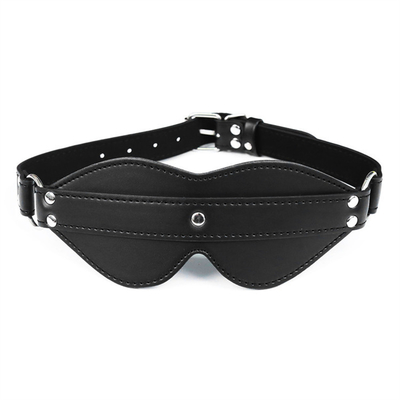 BDSM Bondage PU Cuero SM Juego Sexy Blindfold para hombres