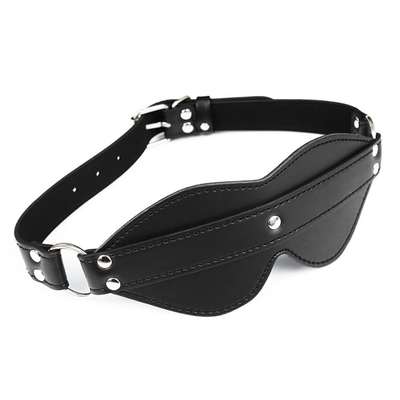 BDSM Bondage PU Cuero SM Juego Sexy Blindfold para hombres