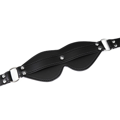 BDSM Bondage PU Cuero SM Juego Sexy Blindfold para hombres