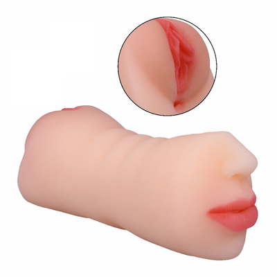 Productos para adultos Hombre Duro doble boca Lengua Dientes Yin Sexo doble cabeza Máquina de sexo oral Máquina de masturbación de tazas de avión