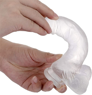 Dildos realistas se sienten como una piel limpia Dildos con vaso de succión para jugar con las manos libres Material seguro para el cuerpo y juguetes sexuales para adultos