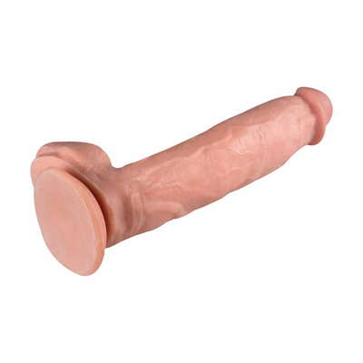 Color personalizado Disponible Dildos negros de PVC para mujeres Juguetes sexuales enormes y realistas