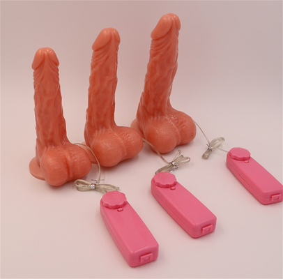 Realista Dildos Material seguro para el cuerpo como la vida enorme pene con fuerte vaso de succión Dildos vibrador con calefacción