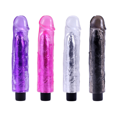 Mejor Venta Mujeres juguete sexual realista vibrador de consolador estimulación pene vibrador de consolador para el coño 22,5cm