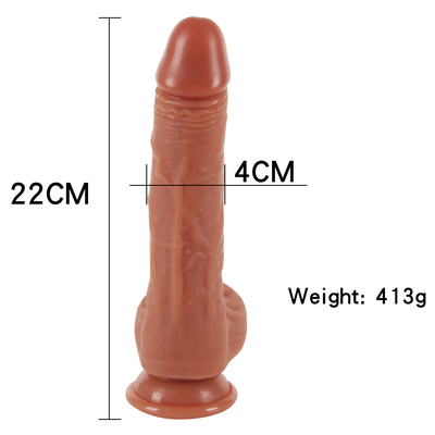 10 modos 9.6" que empujan el vibrador del consolador, consoladores vibrantes realistas teledirigidos