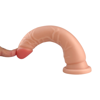 Tienda de sexo para adultos mayorista mujer silicona goma suave consolador realista pene masturbador femenino pene juguete para mujer mujeres