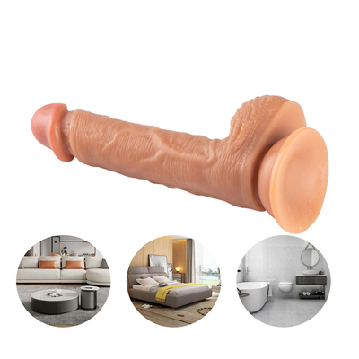 Dildos de silicona grandes suaves largos duros flexibles Dildos de silicona enormes realistas empujando Dildos deseos manuales Dildos