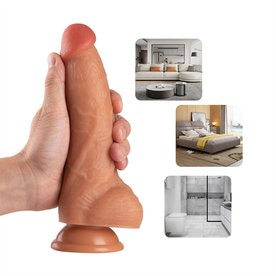 Consolador de PVC realista de 8,5 pulgadas, cuerpo de juguete sexual, ventosa fuerte segura, ultrasuave