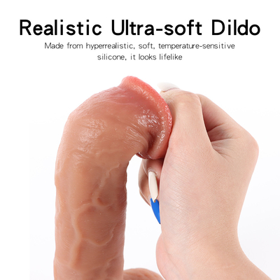 Empujando el dildo realista bailando el dildo vibrador para mujeres masturbación vibrando el dildo con control remoto para mujeres Se