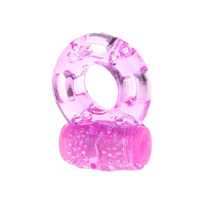 TPE Vibrator de anillo de polla fijando anillo de vibración de esperma para el retraso masculino