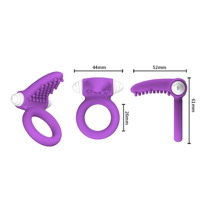 El anillo del pene vibra.