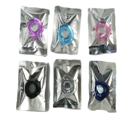 Utiliarios de silicona para hombres colorido cristal bloqueo anillo de esperma retraso anillo divertidos productos para adultos