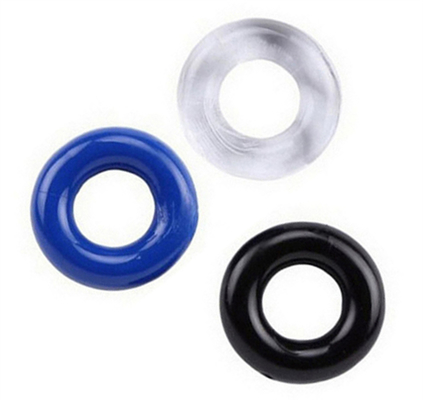 Utiliarios de silicona para hombres colorido cristal bloqueo anillo de esperma retraso anillo divertidos productos para adultos