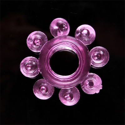 Material de goma suave de Ring Adult Sex Product Sleeve del gallo impermeable del pene
