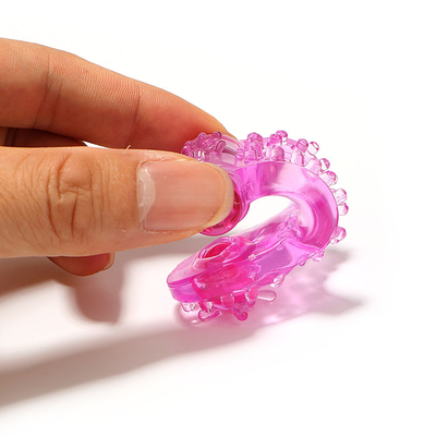 Cock Ring Vibrator Penis Anillo con cuentas para estimulación adicional