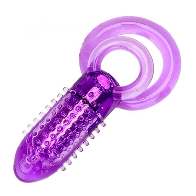 Dedo de doble motor Mini Vibrator Clitoral Anal Mujeres Adultas Vibrator de dedos de pareja