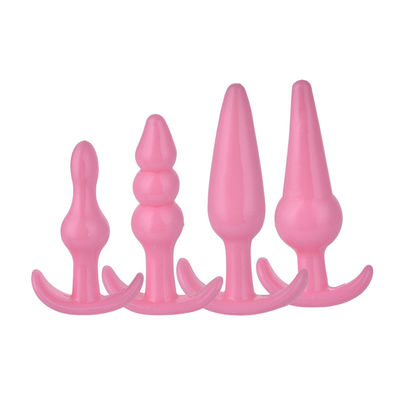 El sexo anal impermeable juega rosado material/púrpura de la TPE del silicón del Massager de la próstata