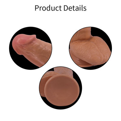 Color personalizado Disponible Dildos negros de PVC para mujeres Juguetes sexuales enormes y realistas