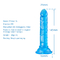 silicón Jelly Dildo Female Sex Toys realista suave de 26mm*146m m