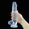 Palillos transparentes del falo de Crystal Realistic Dildo Sex Toy para las mujeres