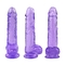 Palillos transparentes del falo de Crystal Realistic Dildo Sex Toy para las mujeres