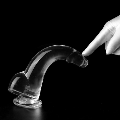 Ventosa transparente de Toy Big Thick Dildo With del sexo del consolador de 8,6 pulgadas
